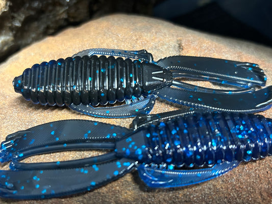 Black / Blue (qty 6) Knuckle Dragger
