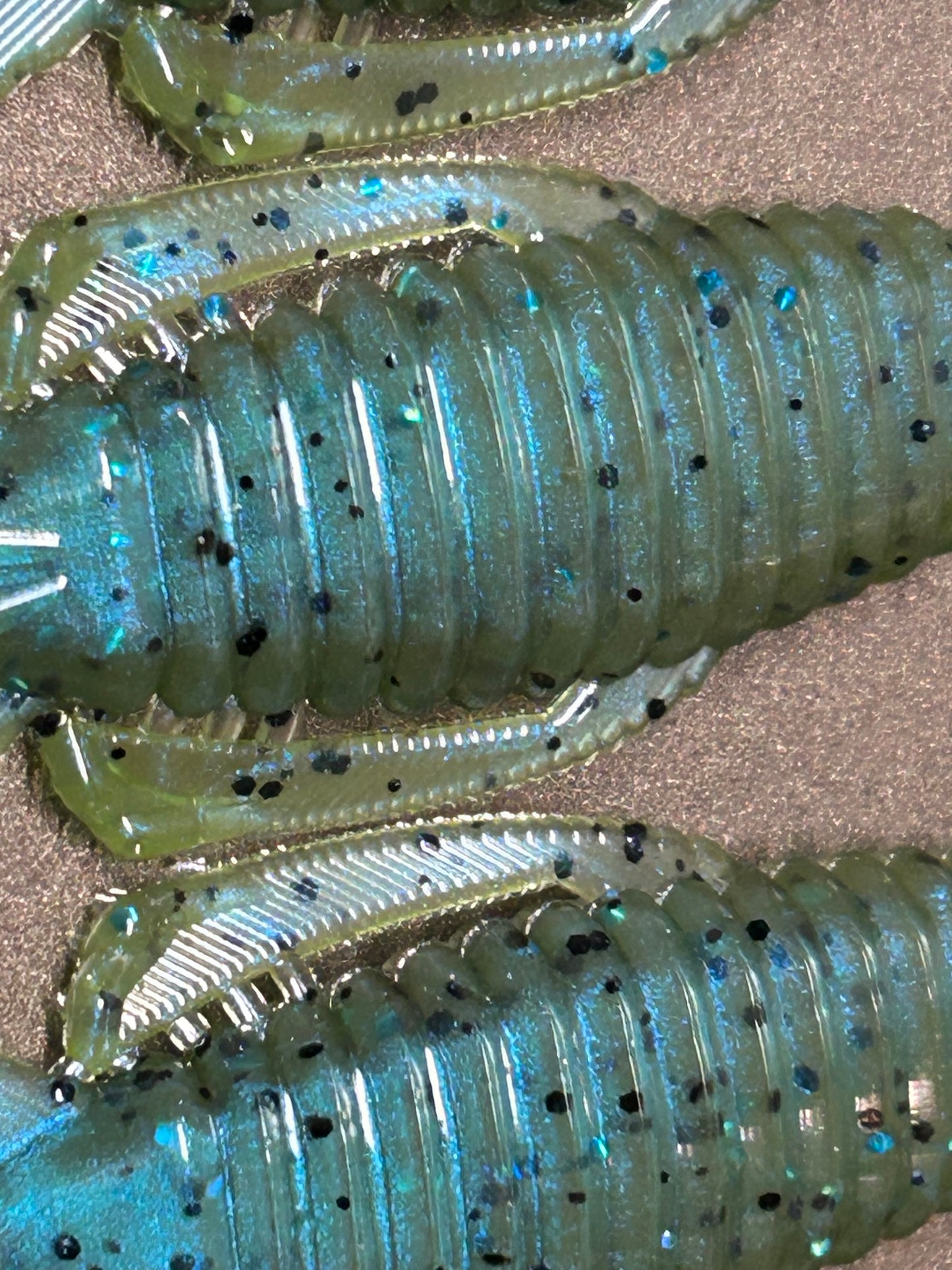 Green Pumpkin Blue (qty 6) Knuckle Dragger